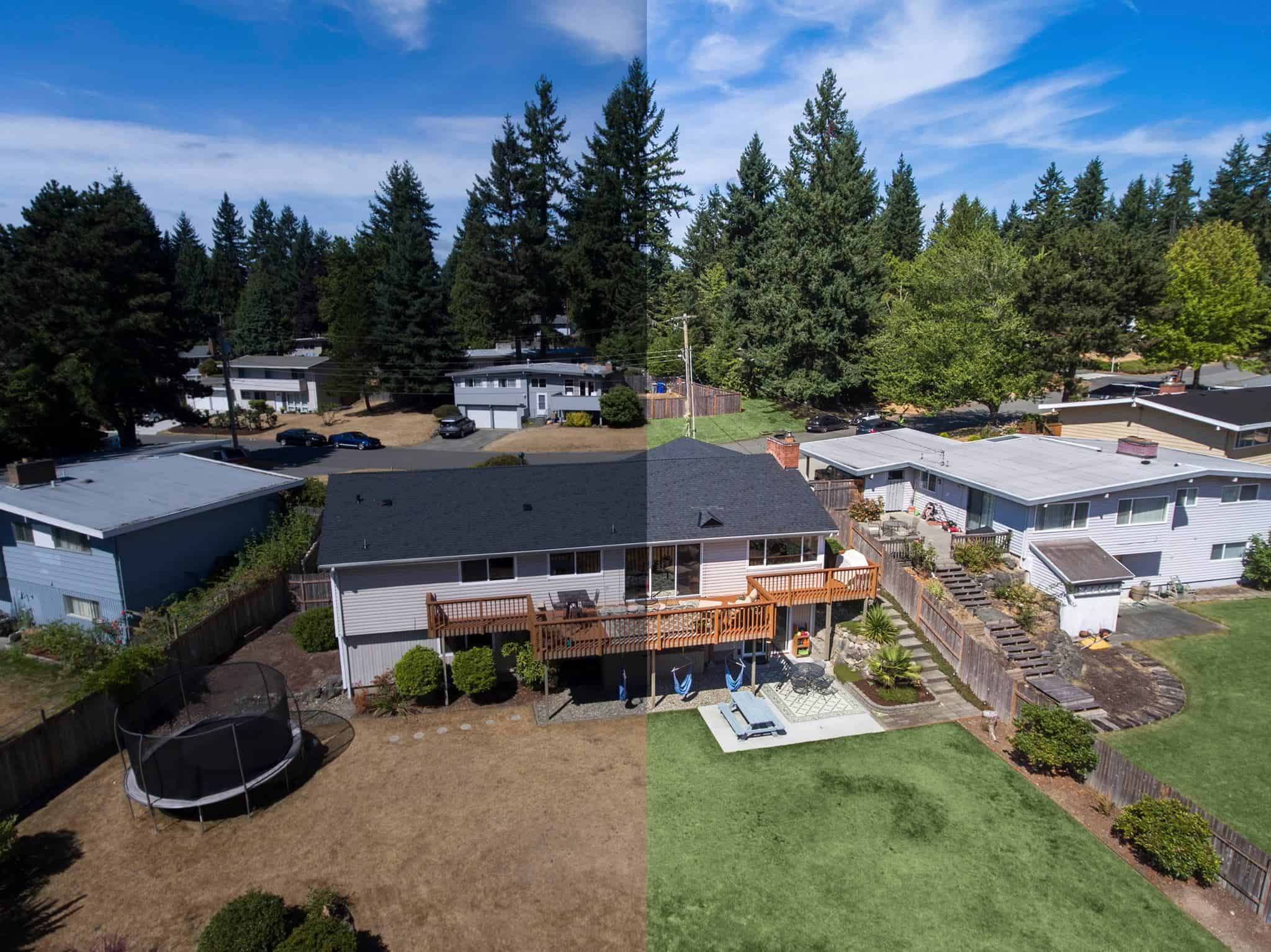 real estate drone photos